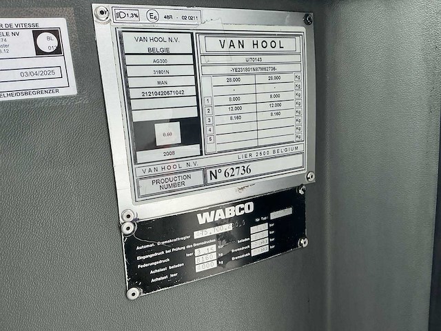 2007 vanhool ag300 autobus - afbeelding 17 van  25