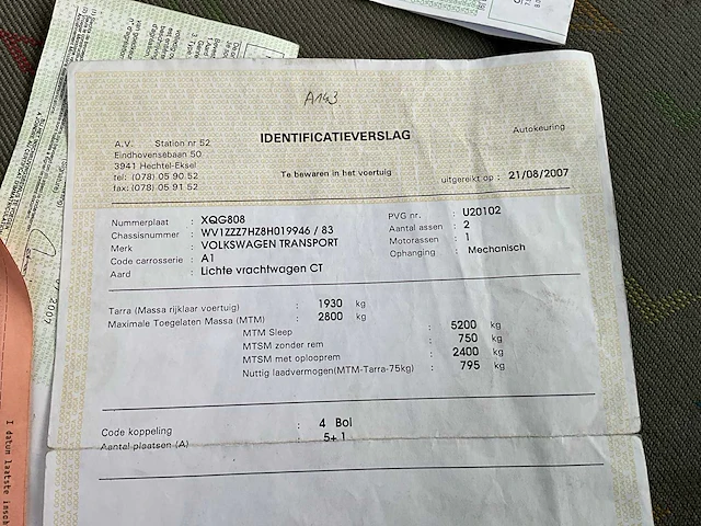 2007 volkswagen transporter - 6 zitplaatsen - bedrijfswagen - afbeelding 18 van  28