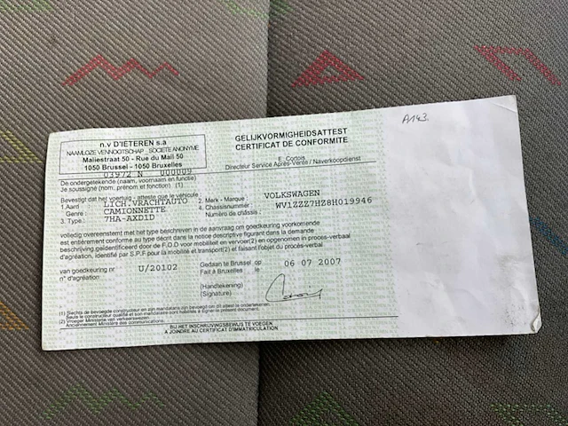 2007 volkswagen transporter - 6 zitplaatsen - bedrijfswagen - afbeelding 19 van  28