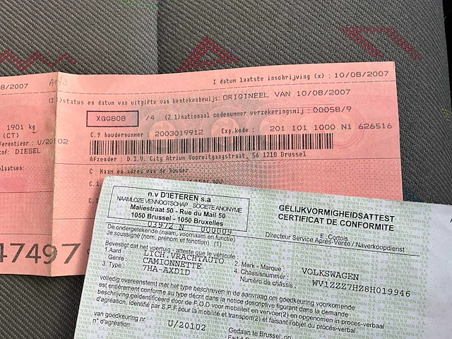 2007 volkswagen transporter - 6 zitplaatsen - bedrijfswagen - afbeelding 21 van  28