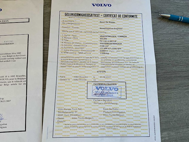 2007 volvo fl l 42 12n2 5.0 vrachtwagen - afbeelding 45 van  46