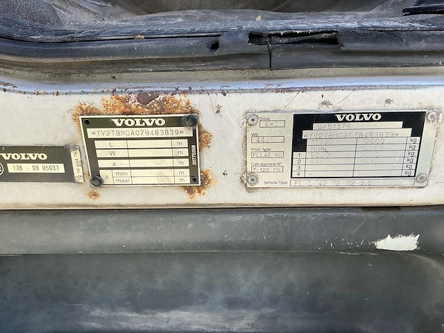 2007 volvo fl l 42 12n2 5.0 vrachtwagen - afbeelding 3 van  10