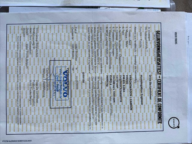 2007 volvo fm440 container lift hiab 21t vrachtwagen - afbeelding 13 van  26