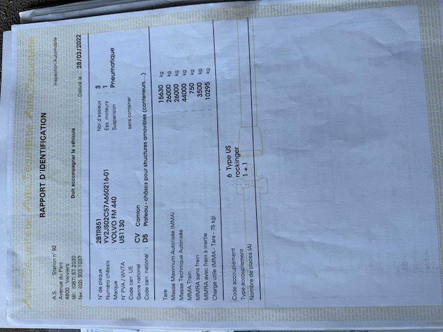 2007 volvo fm440 container lift hiab 21t vrachtwagen - afbeelding 16 van  26