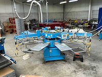 2007 walz easy 4/8 semi-automatische carrouselzeefdrukpersmachine - afbeelding 3 van  10