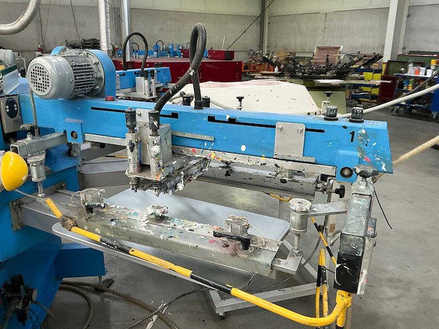 2007 walz easy 4/8 semi-automatische carrouselzeefdrukpersmachine - afbeelding 7 van  10