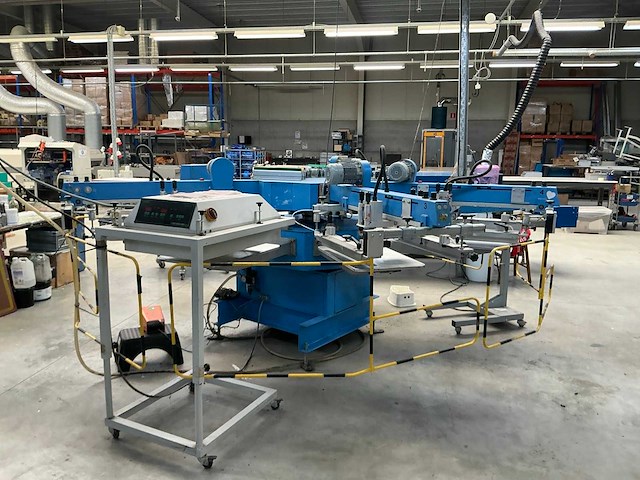 2007 walz easy 4/8 semi-automatische carrouselzeefdrukpersmachine - afbeelding 4 van  10