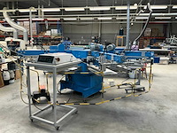 2007 walz easy 4/8 semi-automatische carrouselzeefdrukpersmachine - afbeelding 4 van  10