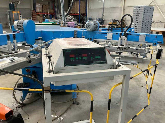 2007 walz easy 4/8 semi-automatische carrouselzeefdrukpersmachine - afbeelding 8 van  10