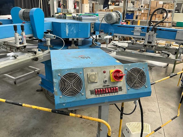 2007 walz easy 4/8 semi-automatische carrouselzeefdrukpersmachine - afbeelding 10 van  10