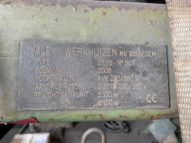 2008 alexy bandschuurmachine speciale toepassingen - afbeelding 4 van  4