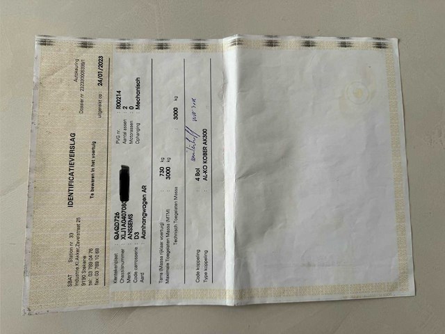 2008 anssems psx2 3000 aanhangwagen - afbeelding 7 van  17