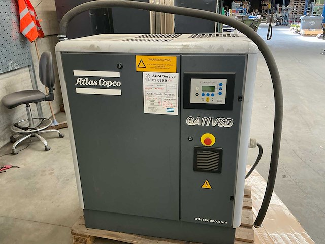 2008 atlas copco ga11 vsd schroefcompressor - afbeelding 4 van  11