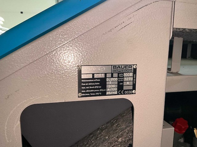 2008 bauer mv120-4-3 - compressor voor ademlucht - afbeelding 11 van  11