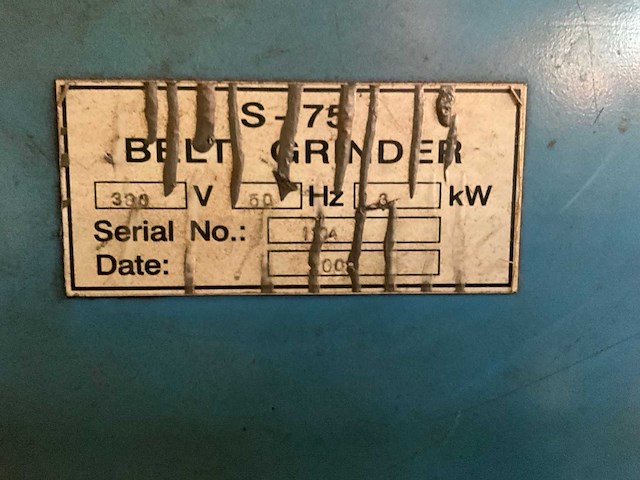 2008 belt grinder bandschuurmachine - afbeelding 6 van  6