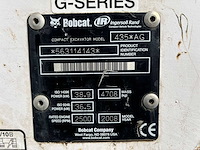 2008 bobcat 435 minigraafmachine - afbeelding 9 van  31