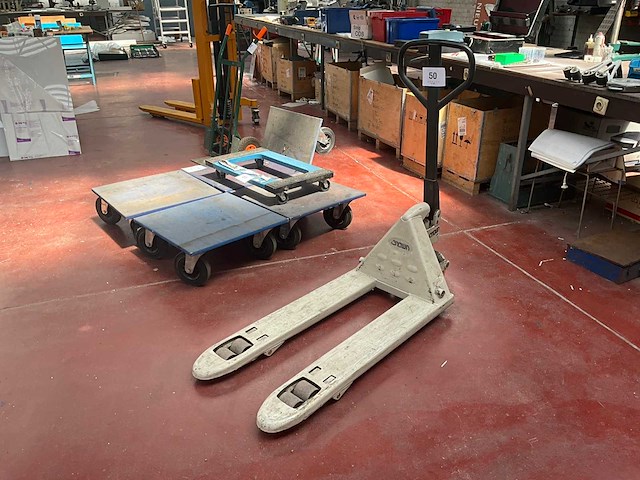 2008 crown hand hydraulische palletwagen - afbeelding 1 van  3