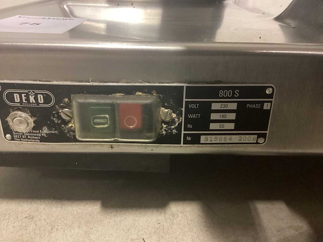 2008 deko 800 tafelsnijmachine - afbeelding 5 van  5