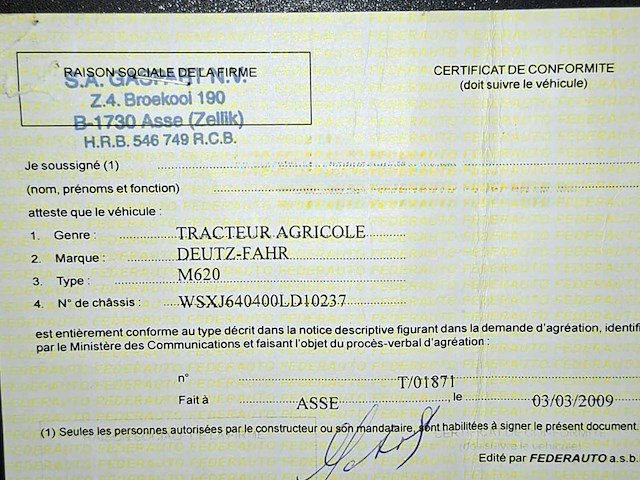 2008 deutz-fahr m620 agrotron landbouwtractor 4wd - afbeelding 15 van  30