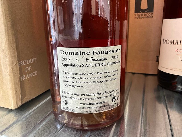 2008 domaine fouassier l’etourneau rose wijn (39x) - afbeelding 3 van  4