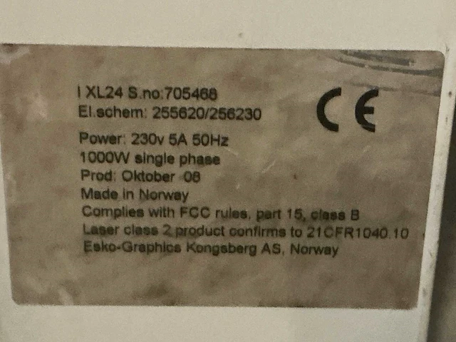 2008 esko-graphics kongsberg i-xl24 snij-/freesmachine - afbeelding 5 van  12