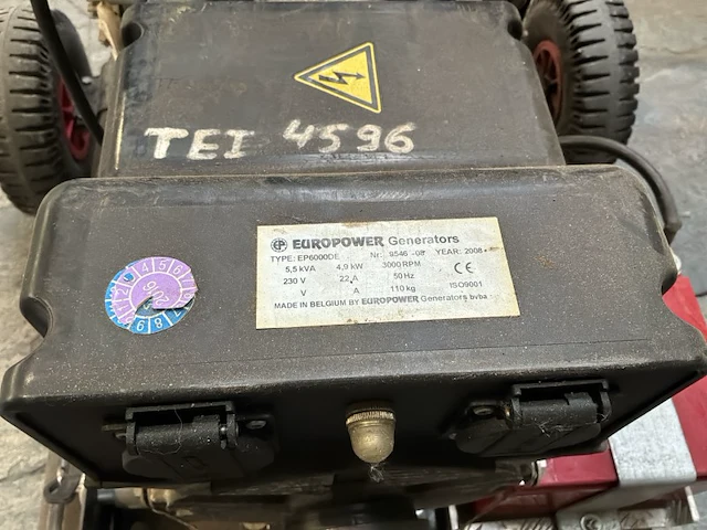 2008 europower generators ep6000de mobiele generator - afbeelding 4 van  12