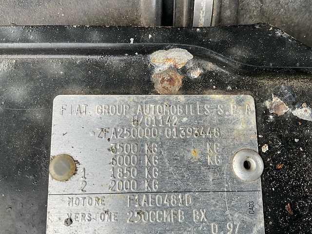 2008 fiat ducato camionette - hydraulische laadklep - airco - 3 pers - afbeelding 48 van  51