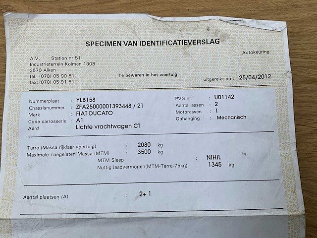 2008 fiat ducato camionette - hydraulische laadklep - airco - 3 pers - afbeelding 51 van  51