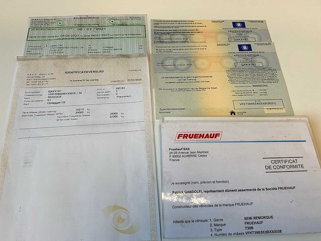 2008 fruehauf t39b oplegger - afbeelding 3 van  3
