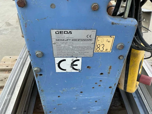 2008 geda lift 200 standard bouwlift - afbeelding 3 van  13