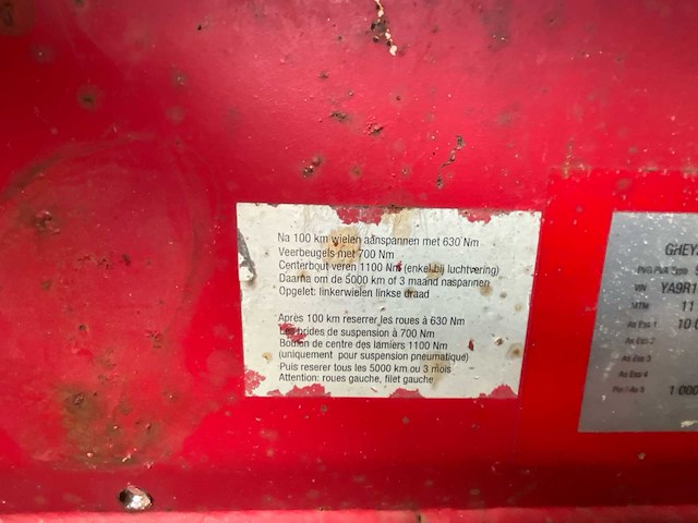 2008 gheysens verpoort r1110b 99/2113 dieplader snel vervoer - afbeelding 14 van  29