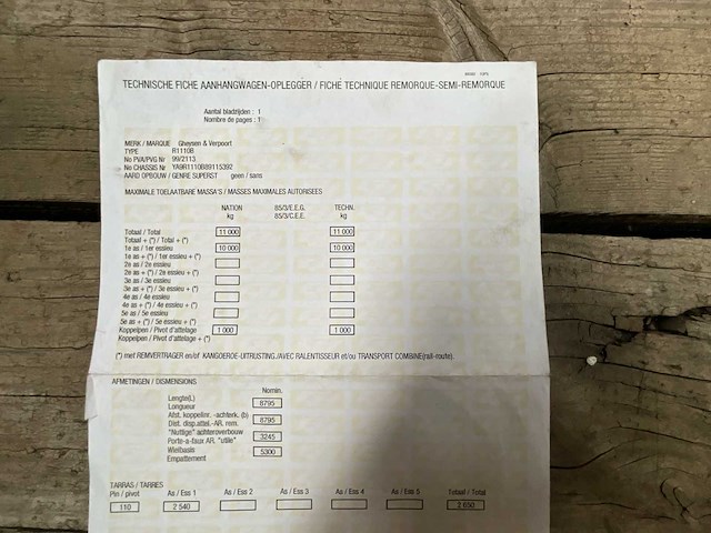 2008 gheysens verpoort r1110b 99/2113 dieplader snel vervoer - afbeelding 21 van  29