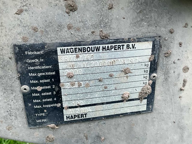 2008 hapert al2004 aanhangwagen - afbeelding 18 van  19