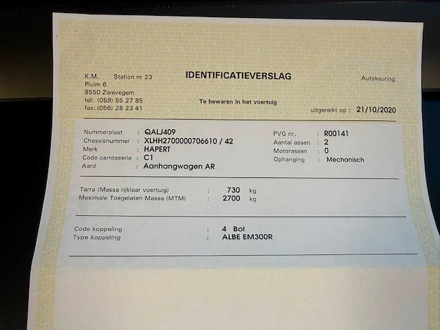 2008 hapert h2701 aanhangwagen - afbeelding 4 van  12