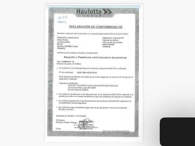 2008 haulotte compact 12 - afbeelding 8 van  16