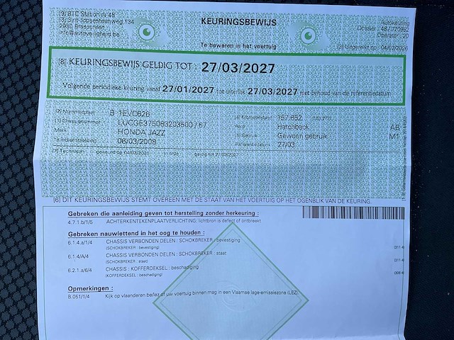 2008 honda jazz personenauto - afbeelding 4 van  9
