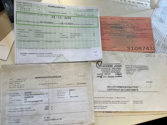 2008 humbaur aanhangwagen kipper - afbeelding 3 van  11