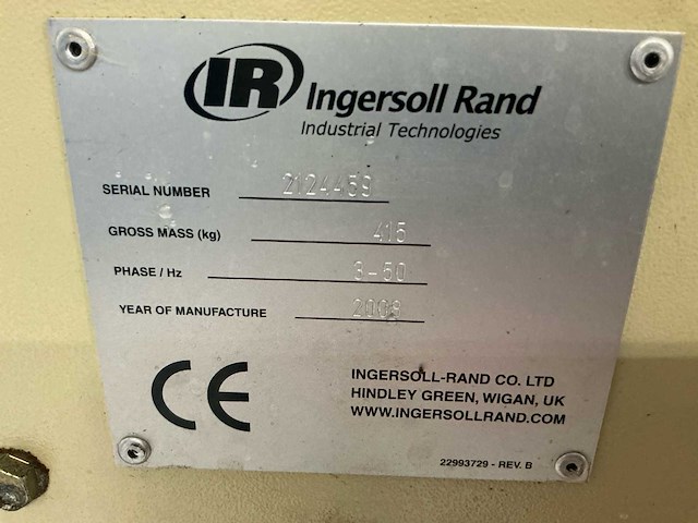 2008 ingersoll rand schroefcompressor - afbeelding 7 van  7