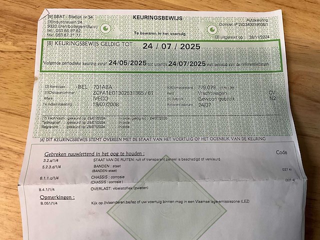 2008 iveco eurocargo 120e22 - hydraulische laadklep - afbeelding 39 van  48