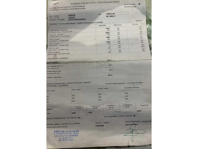 2008 iveco eurocargo 120el18 - zeilwagen hydraulische laadklep - 140000km - afbeelding 40 van  46