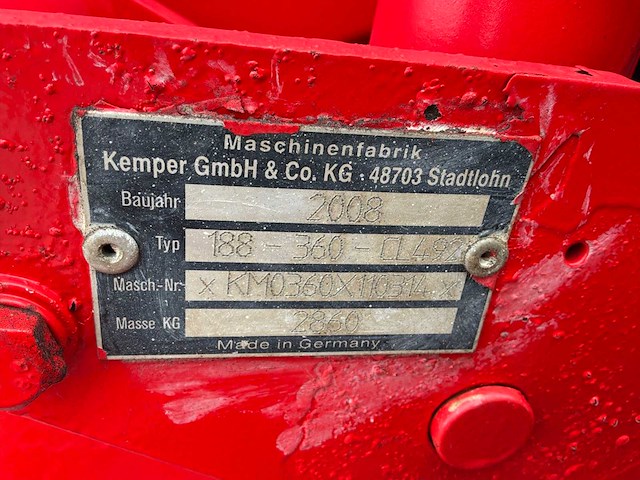 2008 kemper - new holland 188-360-cl492 mais coupe voor veldhakselaar - afbeelding 8 van  8