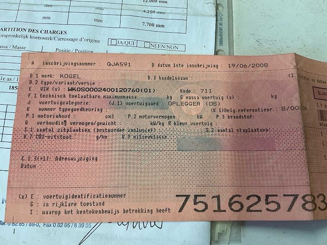 2008 kogel s24 oplegger - afbeelding 15 van  31