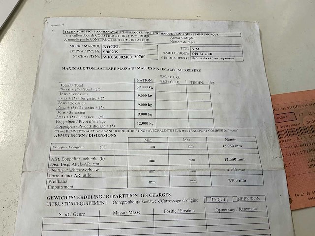 2008 kogel s24 oplegger - afbeelding 16 van  31