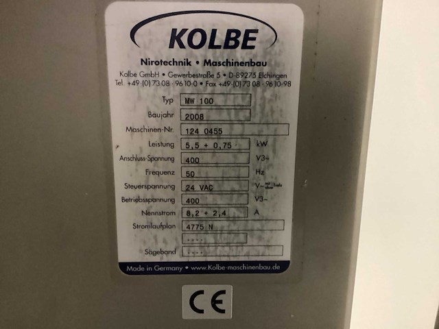 2008 kolbe mw 100 vleeswolf - afbeelding 7 van  7