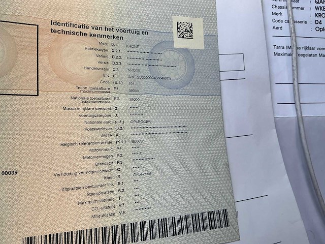 2008 krone sd-27 oplegger krone - afbeelding 10 van  22