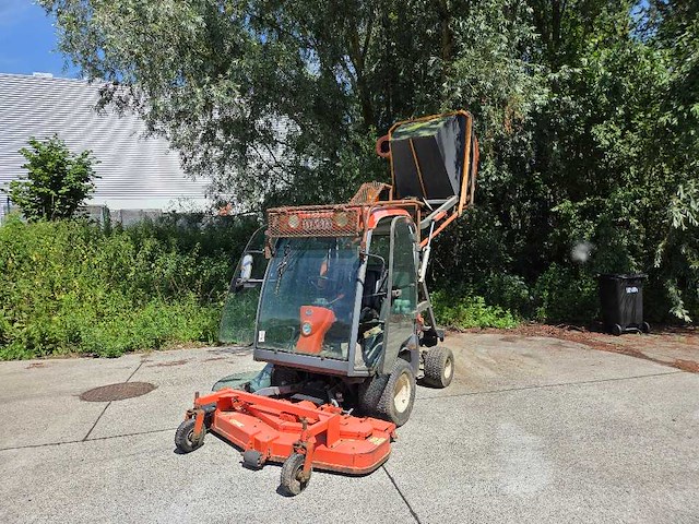 2008 kubota f2880 4x4 professionele frontmaaier met opvangbak en hoogtelosser - afbeelding 1 van  5