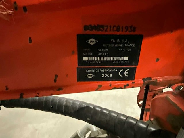 2008 kuhn ga8521 grasoogstmachine - afbeelding 12 van  19