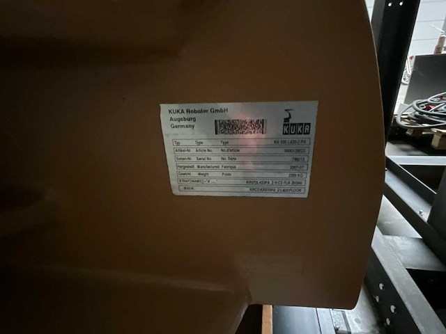 2008 kuka krc industriële robot (2x) - afbeelding 12 van  12