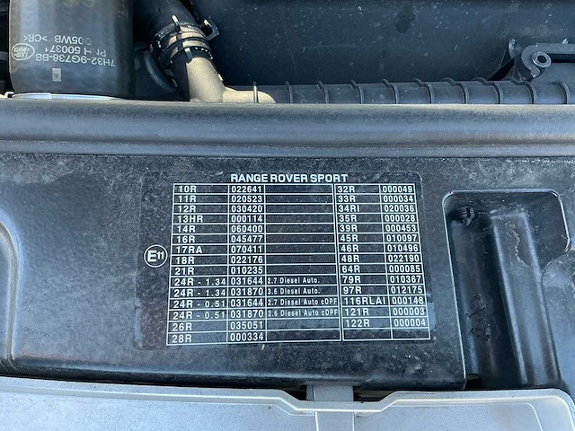 2008 landrover range sport lichte vracht personenauto - afbeelding 28 van  45