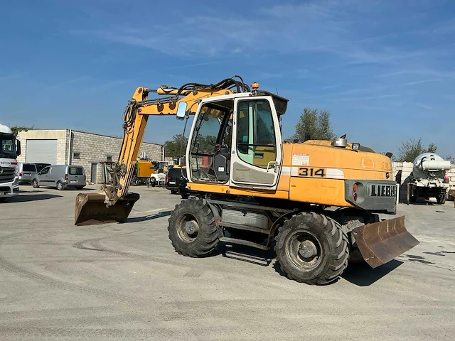 2008 liebherr 314 banden graafmachine - afbeelding 16 van  22